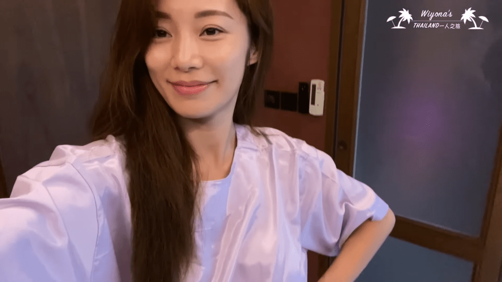 之後素顏上陣做按摩！